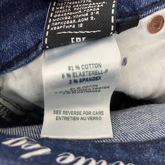 7 for all mankind Medium Wash Cropped wide leg high rise jeans denim Womens 28 - Picture 4 of 5